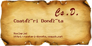 Csatári Donáta névjegykártya